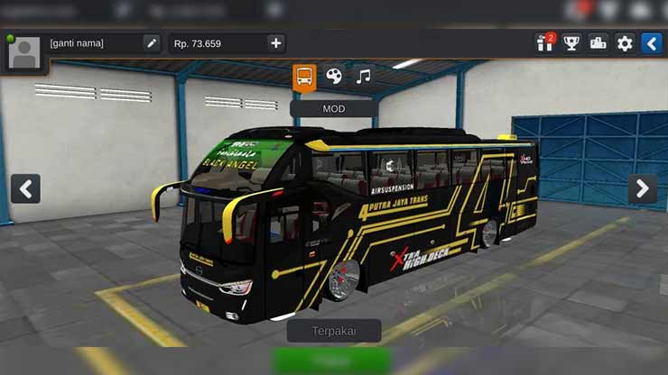 Mod Bus Racing SR2 XHD ECE R66 Putra Jaya Trans