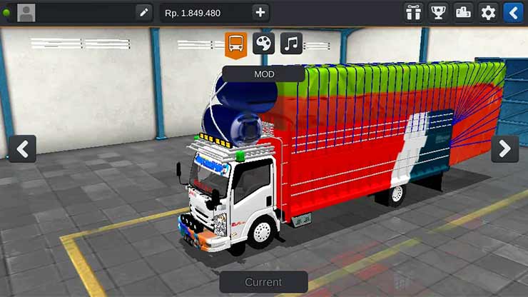 Mod Truck Isuzu NMR71 Levis Gayor Sulawesi