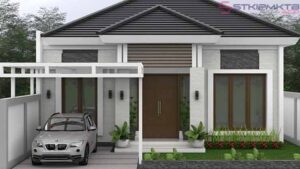 desain rumah ukuran 10x10 dengan garasi